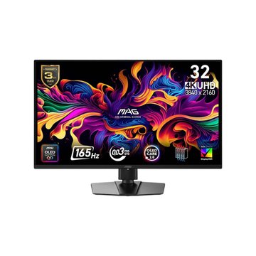 MSI 微星 (福利品)32" MAG 322UP QD-OLED E16 4K可調高低電競(165Hz/HDR400/HDMI 2.1*2.DP.Type-C/OLED)