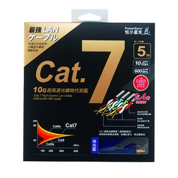 PowerSync CAT.7 扁線5M