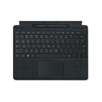 Microsoft 微軟 Surface Pro 8/9 特製版專業鍵盤-墨黑(含充電槽+第2代超薄手寫筆) Pro 8/9. Pro X適用