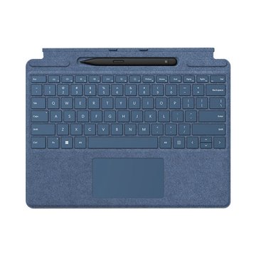 Microsoft 微軟 Surface Pro 8/9特製版專業鍵盤-寶石藍(含充電槽+第2代超薄手寫筆)Pro 8/9/X適用