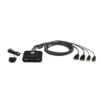 ATEN 宏正 KVM CS22HF 1:2 USB HDMI帶線式切換器