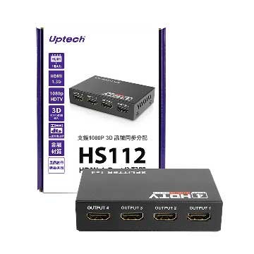 Uptech 登昌恆HS112 HDMI 4-Port分配器