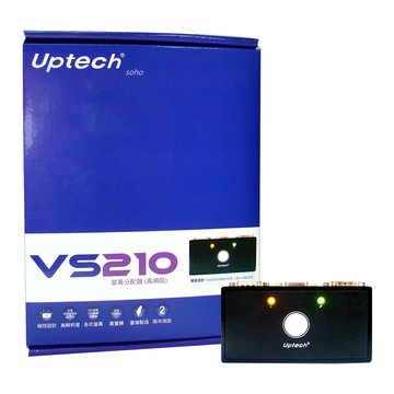 Uptech 登昌恆VS210 2埠螢幕分享器(高頻版)