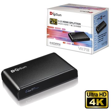 DigiSun 得揚VH712 4K2K HDMI 1進2出影音分配器