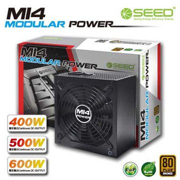 種子 M14-400W/80+銅牌半模組 電源供應器