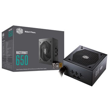 COOLER MASTER CM MasterWatt 650W 銅牌80+ 半模組 / DC-