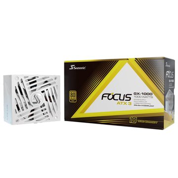 Seasonic 海韻 Focus GX-1000 ATX3金牌/全模/白色/ATX3.1(PCIe 5.1)/10年保 電源供應器