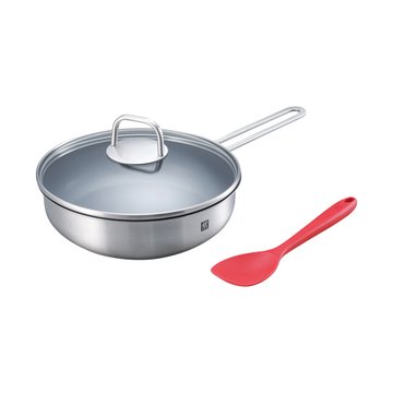 Panasonic  國際牌德國雙人TWIN NOVA PLUS SP-2601 不沾深煎鍋+矽膠鍋鏟組