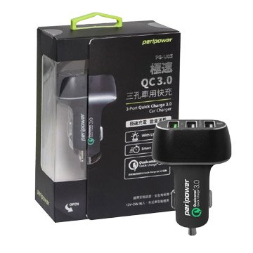 peripower PS-U04 QC3.0雙孔車充