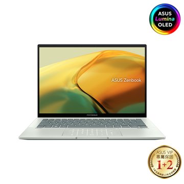 ASUS 華碩 Zenbook 14 OLED  UX3402ZA-0082E1240P青瓷綠(無鼠/14'/i5-1240P/16G/512G SSD/2.8K/OLED/EVO/W11)筆電(福利品出清)
