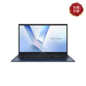 ASUS 華碩 Vivobook 15 X1504VA-0581B120U午夜藍(無包鼠/15.6'/Core 5 120U/8G/512G SSD/180度轉軸/W11)筆電