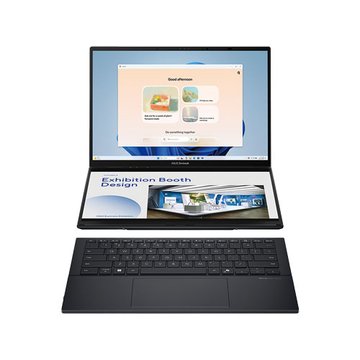 ASUS 華碩 Zenbook Duo OLED UX8406CA-0022I285H墨灰(無鼠/14"/Ultra 9 285H/32G/1T SSD/OLED/EVO/W11)AI 雙螢幕觸控筆電
