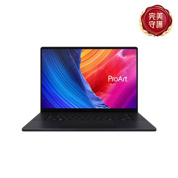 ASUS 華碩 ProArt P16 H7606WX-0043KHX370 黑(無鼠/16'/Ryzen AI 9 HX 370/64G/RTX5090 24G/2T SSD*2/OLED/4K/W11P)觸控商用AI筆電