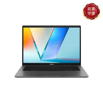 ASUS 華碩 Vivobook S14 S3407QA-0032G26100 夜幕灰(14"/Snapdragon X X1 26 100/16G/1TB SSD/OLED/3Y/W11)AI筆電(福利品出清)