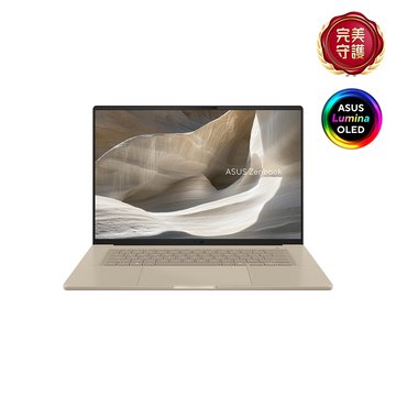 ASUS 華碩 Zenbook A16 UX3607QA-0052D26100 沙暮金(無鼠/16"/Snapdragon X X1 26 100/16G/512G SSD/OLED/3Y/W11)AI筆電