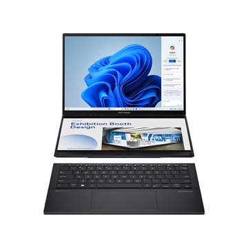 ASUS 華碩 Zenbook Duo OLED UX8406MA-0022I185H墨灰(無鼠/14"/Ultra 9 185H/32G/1T SSD/OLED/EVO/W11)雙觸控螢幕AI筆電