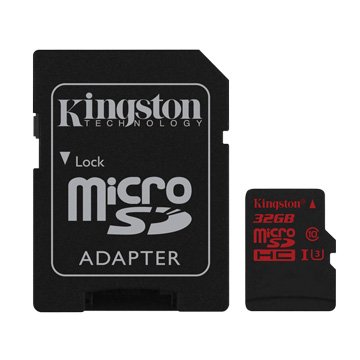 Kingston 金士頓Micro 32G U3 C10附轉卡(讀90MB/s