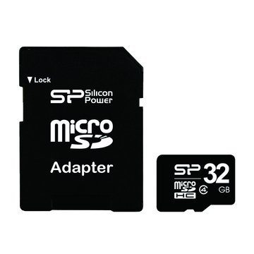 SILICON POWER 廣穎電通Micro 32G CL4附轉卡記憶卡