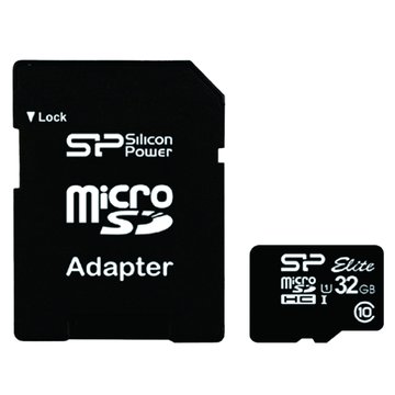 SILICON POWER 廣穎電通Elite Micro SDHC 32G U1 C10附轉卡