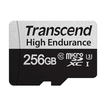 Transcend 創見350V MicroSD 256G U3 高耐用監控記憶卡