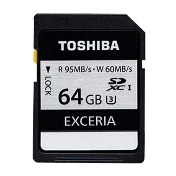 TOSHIBA EXCERIA PRO SDXC 64GB UHS-I U3(R95)記憶卡
