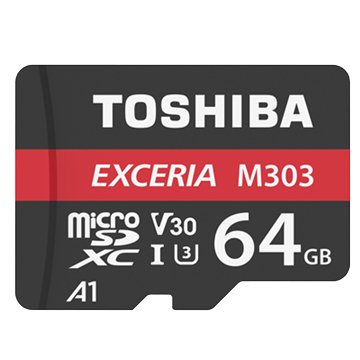 TOSHIBA 東芝Exceria M303 Mirco SDXC 64G UHS-I U3 V30 A1