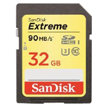 SANDISK Extreme SDHC 32G U3(讀90MB)