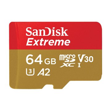 SANDISK Extreme micro SDXC 64G UHS-I U3 A2 V30記憶卡
