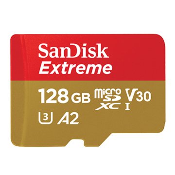 SANDISK Extreme micro SDXC 128G UHS-I U3 A2 V30 記憶卡