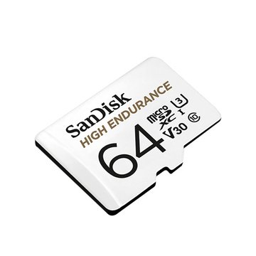 SANDISK High Endurance microSD 64G高耐用強效能監控設備專用記憶卡 (讀/寫速度: 100MB/40MB)