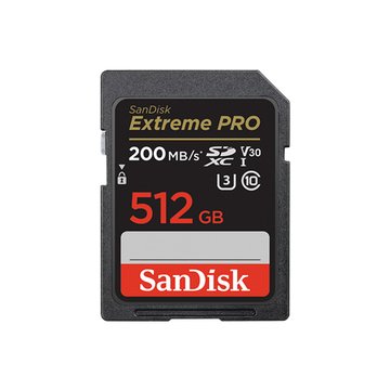 SANDISK Extreme PRO SD U3 V30 UHS-I 512G 記憶卡(公司貨) (讀/寫速度: 200MB/140MB)