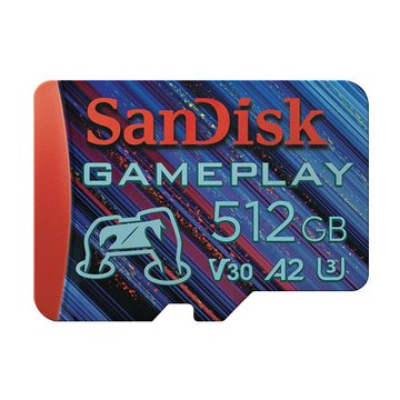 SANDISK GamePlay microSD 512G手機和掌上型遊戲記憶卡(SDSQXAV-512G-GN6XN)