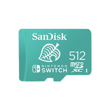 SANDISK microSDXC 512G 100MB/s Nintendo Switch授權專用記憶卡(SDSQXAO-512G-GN3ZN)