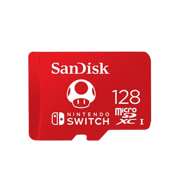 SANDISK microSDXC 128G 100MB/s Nintendo Switch授權專用記憶卡(SDSQXAO-128G-GN3ZN)