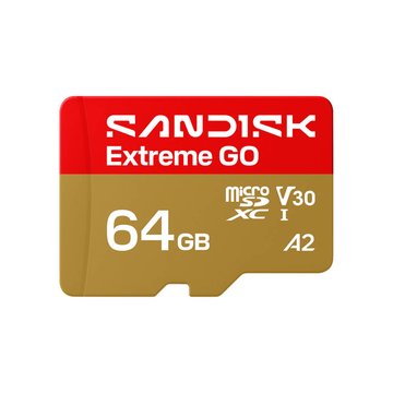 SanDisk 晟碟 Extreme GO microSD UHS-I 64GB V30A2讀170M 記憶卡