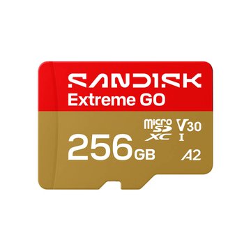 SanDisk 晟碟 Extreme GO microSD UHS-I 256GB V30A2 讀240M記憶卡