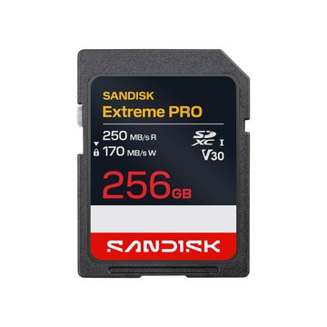 SanDisk 晟碟 ExtremePro SD UHS-I V30 256GB讀250M記憶卡