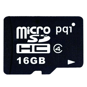 PQI 勁永Micro 16G CL4附轉卡記憶卡 