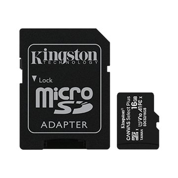 Kingston 金士頓Micro 16G U1 C10 A1附轉卡(讀100MB