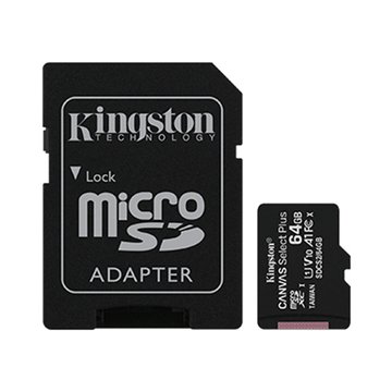 Kingston 金士頓Micro 64G U1 C10 A1附轉卡(讀100MB) 記憶卡