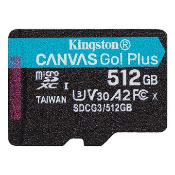 Kingston 金士頓Micro 512G U3 V30 A2附轉卡(讀170M 記憶卡