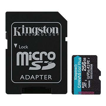 Kingston 金士頓 Micro 256G U3 V30 A2附轉卡(讀170M)記憶卡(SDCG3/256GB)