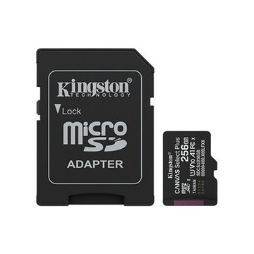 Kingston 金士頓Micro 256G U1V10A1附轉卡(讀150MB/ SDCS3/256GB) 記憶卡