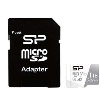 SILICON POWER 廣穎電通 MicroSD U3 A2 V30 1TB(含轉卡)(讀100MB/s寫80MB/s)監控高耐用記憶卡