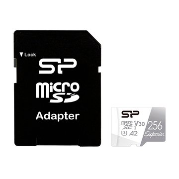 SILICON POWER 廣穎電通 MicroSD U3 A2 V30 256G(含轉卡)(讀100MB/s寫80MB/s)高耐用記憶卡