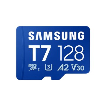 SAMSUNG 三星 三星 T7 microSDXC UHS-I U3A2V30 128G記憶卡 讀170M(MB-MB128T/WW)