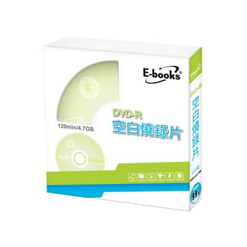 E-books 中景 國際版 16X DVD-R/4.7G 8片盒