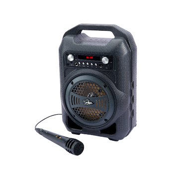 c.star 连钰tcs1510单件式户外手提蓝牙喇叭附麦克(黑)