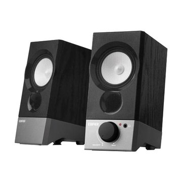 Edifier 漫步者R19U/黑/兩件主動式2.0電腦喇叭/4W(福利品出清)