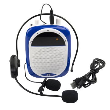JS 淇譽JSR-13充電式無線/有線教學擴音機(寶藍)
